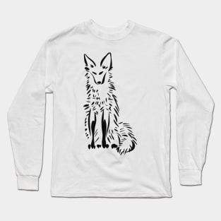 Tall Furry Fox Long Sleeve T-Shirt